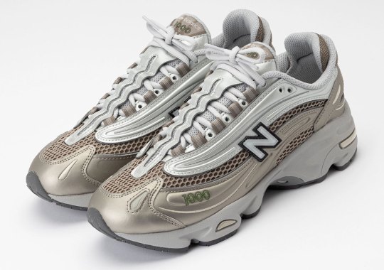The New Balance 1000 Glistens In "Arid Stone"