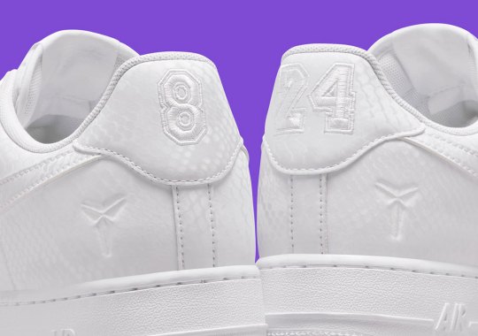 Official Images Of The Kobe Bryant x Nike Air Force 1 Low "Forever White"